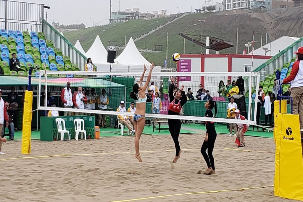 Perú vence a El Salvador en voley playa en el inicio de los Juegos Panamericanos Lima 2019